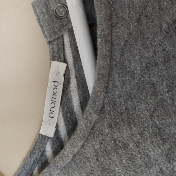 Medium Promod Gray Quilted Elbow Length Sleeve Dress - Picture 4 of 16